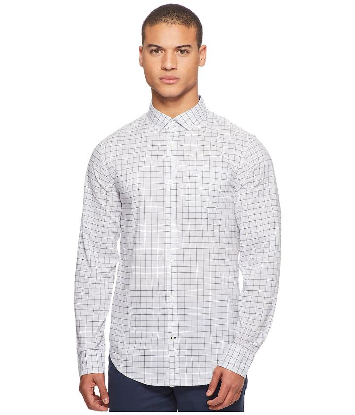 Original Penguin - Long Sleeve Heathered Lightweight P55 W Stretch Shirt