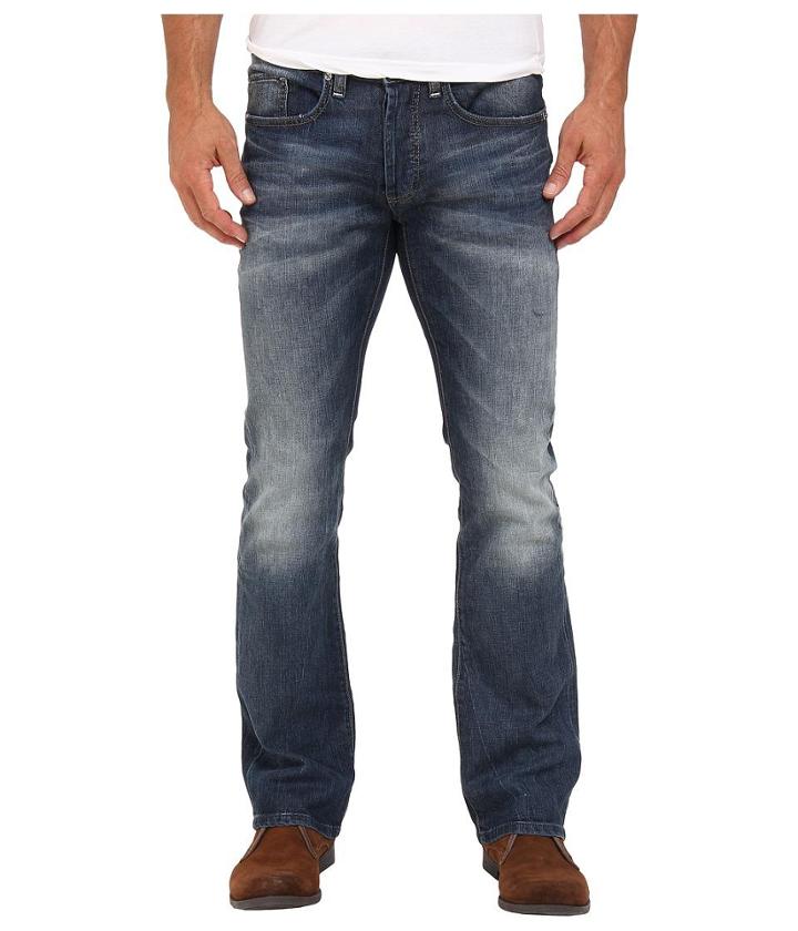 Buffalo David Bitton King Slim Boot Sheeba Stretch Denim In Light/blasted Wash