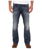 Buffalo David Bitton King Slim Boot Sheeba Stretch Denim In Light/blasted Wash