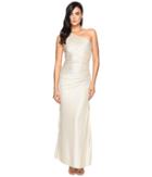 Laundry By Shelli Segal - One Shoulder Foil Gown