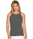 Ivanka Trump - Halter Knit Jersey Stripe Tank Top