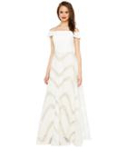 Adrianna Papell - Organza Full Circle Skirt Dress