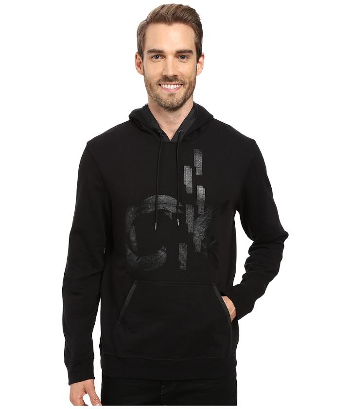 Calvin Klein - Long Sleeve Chest Logo Pullover Hoodie