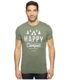 The Original Retro Brand - Short Sleeve Heathered Happy Camper Tee