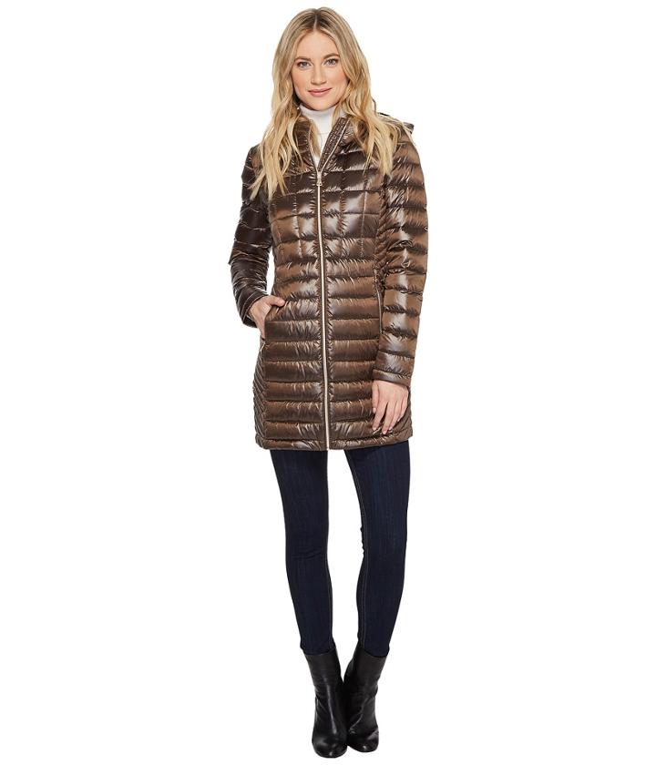 Calvin Klein - Lightweight Down Mid-length With Hood