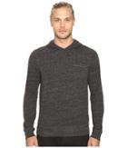 John Varvatos Star U.s.a. - Long Sleeve Pullover Knit Hoodie W/ Chest Pocket And Flatlocked Seam Details K2761s3b