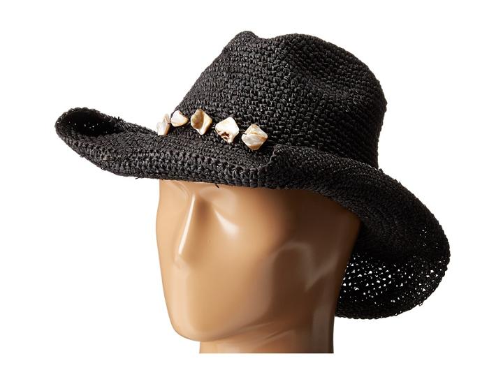 San Diego Hat Company - Rhc1080 Crochet Raffia Hat With Beaded Trim