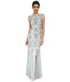 Adrianna Papell - Cap Sleeve Beaded Gown