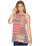 Roper - 0978 Floral Aztec Patch Print Tank Top