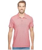 Agave Denim - Short Sleeve Polo Italian Pique In Red