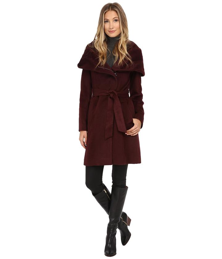 Cole Haan - Belted Coat With Oversized Hood