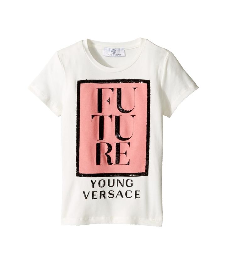 Versace Kids - Short Sleeve 'future' Logo T-shirt
