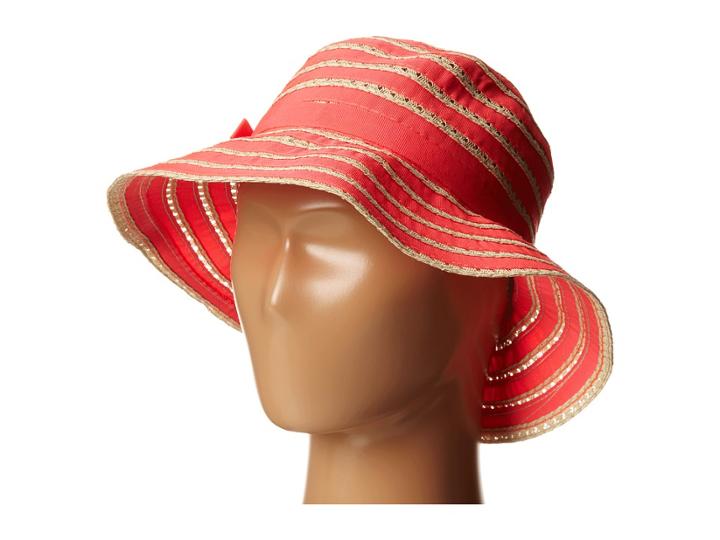 San Diego Hat Company Kids - Rbk3080 Kids Ribbon And Paper Straw Bucket Hat