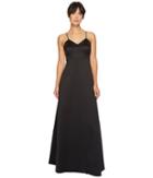 Halston Heritage - Sleeveless V-neck Structured Gown W/ Bow