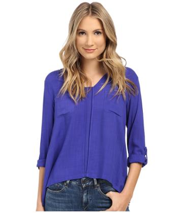 Jack By Bb Dakota - Mario Slub Gauze Rayon Roll Sleeve Shirt