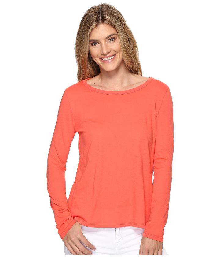 Dylan By True Grit - Vintage Soft Cotton Long Sleeve Tiered Back Tee