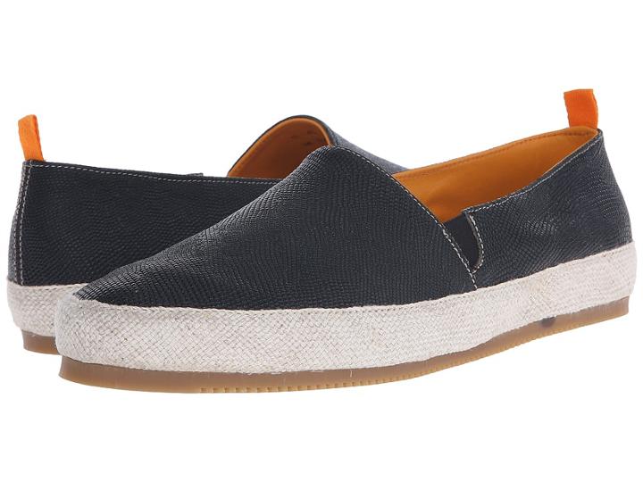 Mulo - Embossed Leather Espadrille