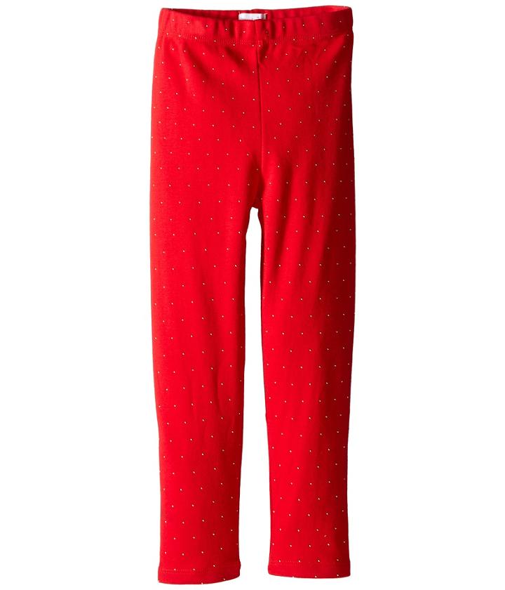 Mud Pie - Red Gold Dot Leggings
