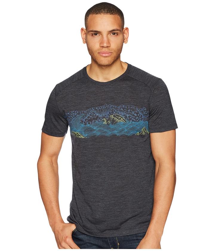 Icebreaker - Sphere Merino Short Sleeve Crewe Turbulent Stripe