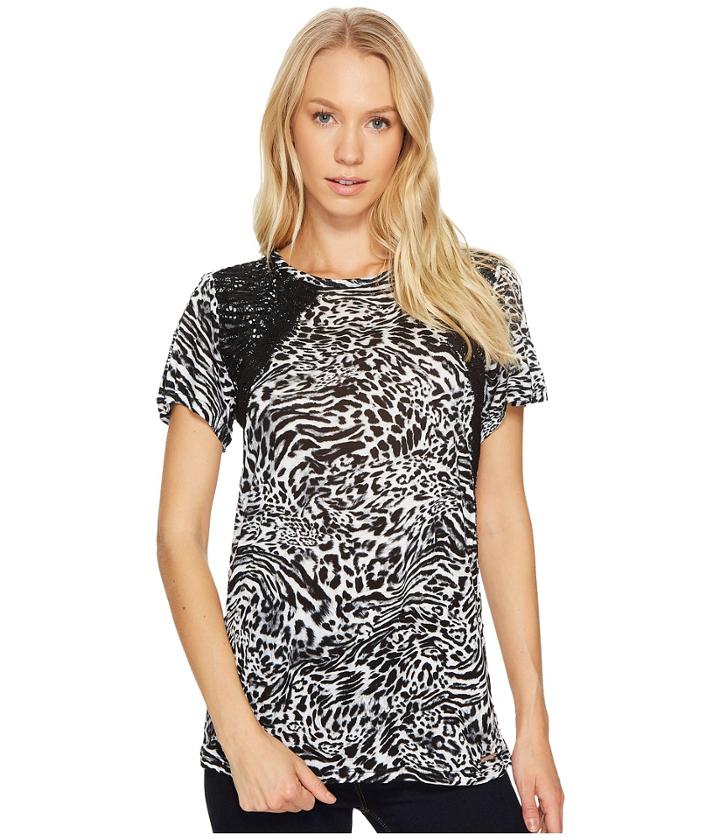 Michael Michael Kors - Big Cat Lace Crew Tee