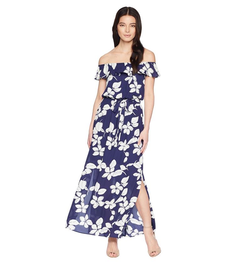 Adrianna Papell - Petite Simple Delight Ruffle Maxi