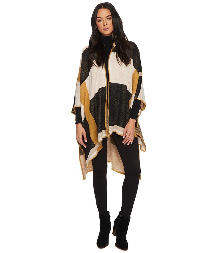 Michael Stars - Makes Me Plaid Hooded Ruana