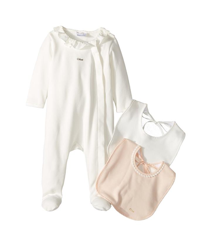Chloe Kids - Gift Box - Essential Long Sleeve Bodysuit W/ 2 Bibs