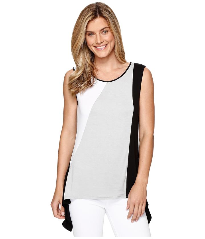 Tribal - Jersey Color Block Sleeveless Top