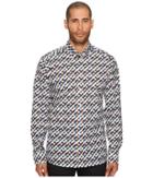 Eton - Slim Fit Geo Army Print Shirt