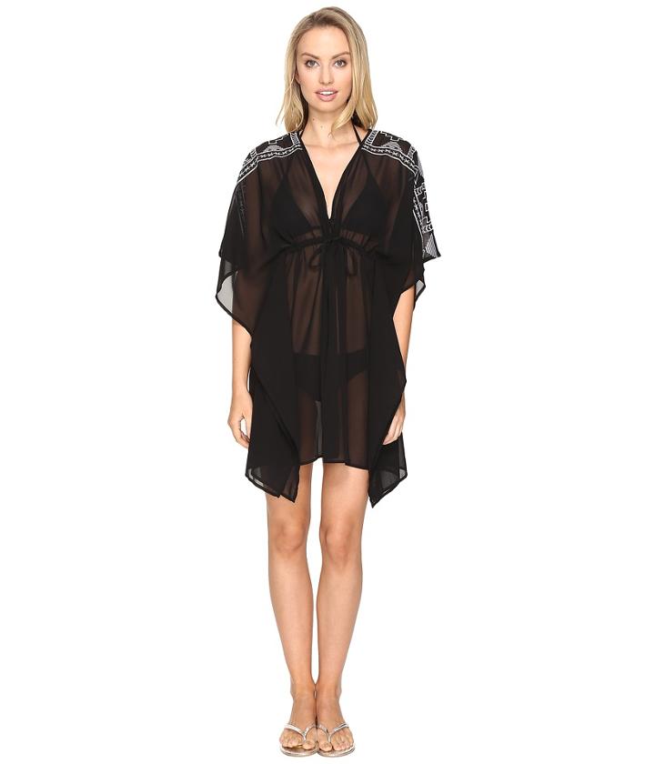 Jantzen - Dahlia's Garden Embroidered Caftan Cover-up