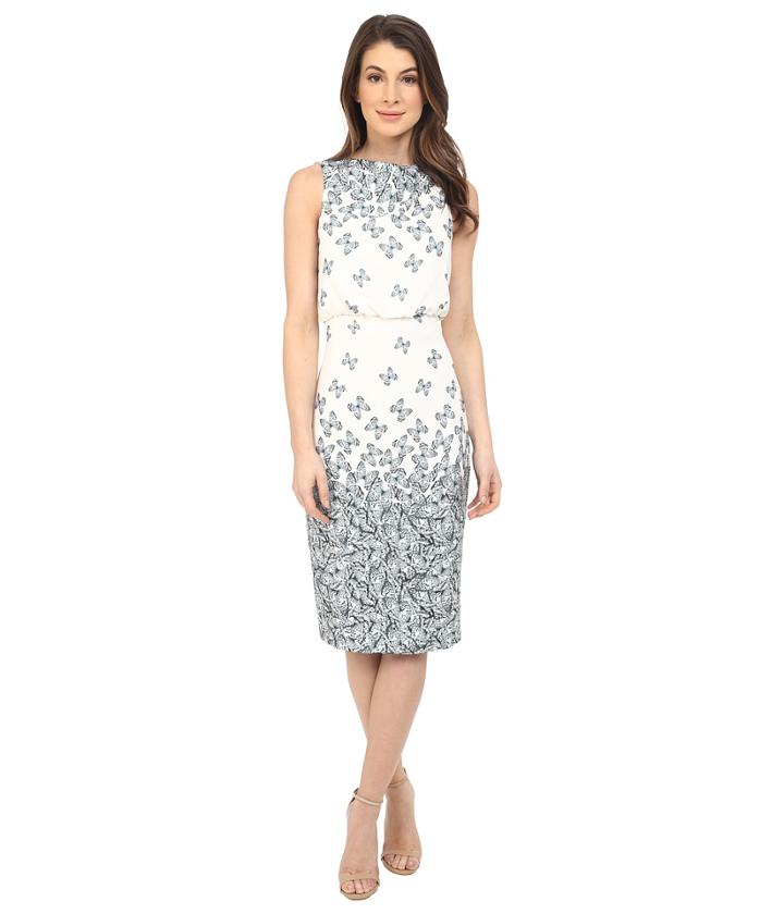 Badgley Mischka - Sleeveless Printed Dress