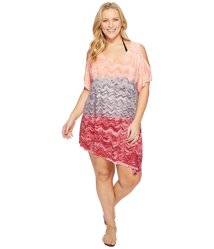 Becca By Rebecca Virtue - Plus Size Cosmic Tunic Cover-up