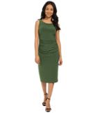 Kamalikulture By Norma Kamali - Shirred Waist Dress Below Knee