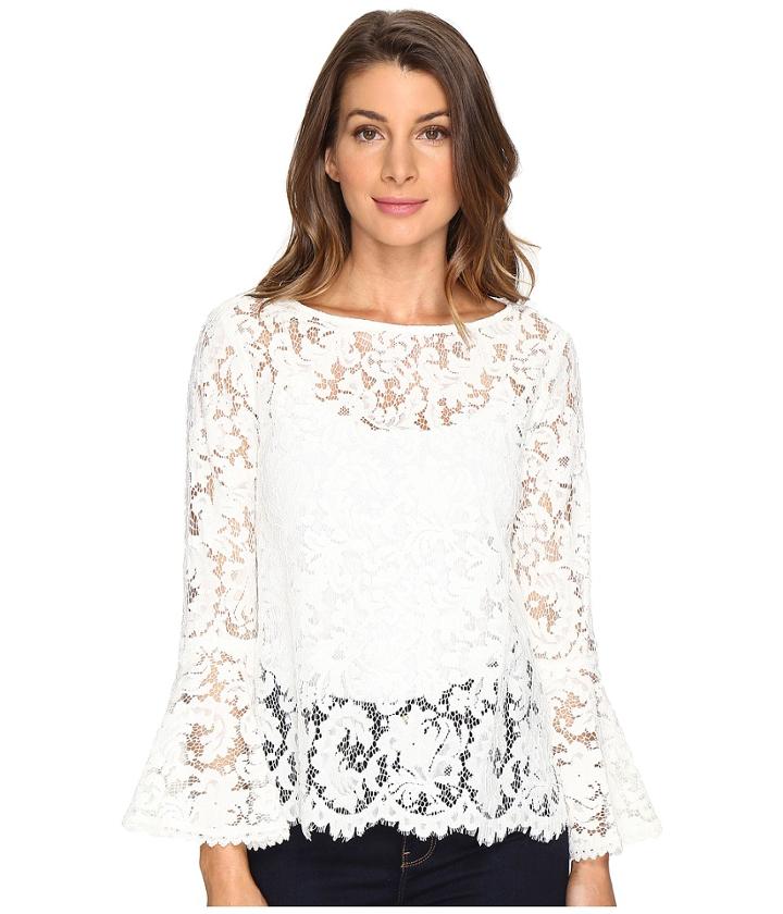 Karen Kane - Lace Bell Sleeve Top