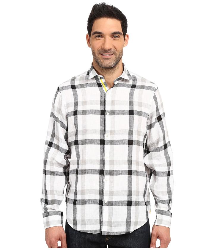 Bugatchi - Bogart Classic Fit Long Sleeve Linen Shirt
