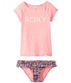 Roxy Kids - Wavy Beach Short Sleeve Lycra Rashguard Set