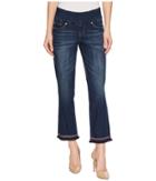Jag Jeans - Peri Straight Pull-on Ankle Jeans W/ Embroidery