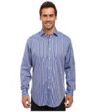 Thomas Dean &amp; Co. - Long Sleeve Woven Shirt Textured Stripe