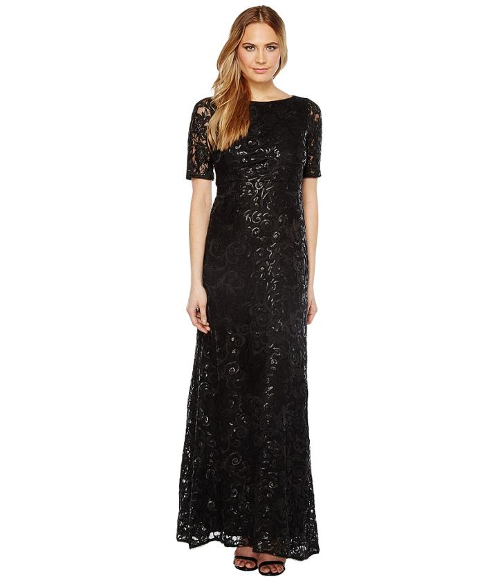 Adrianna Papell - Stretch Tulle And Sequin Gown