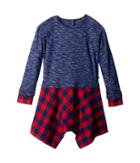 Tommy Hilfiger Kids - Twofer Rib Yarn-dye Flannel Dress
