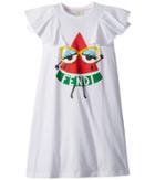 Fendi Kids - Ruffle Sleeve Dress W/ Watermelon On Front