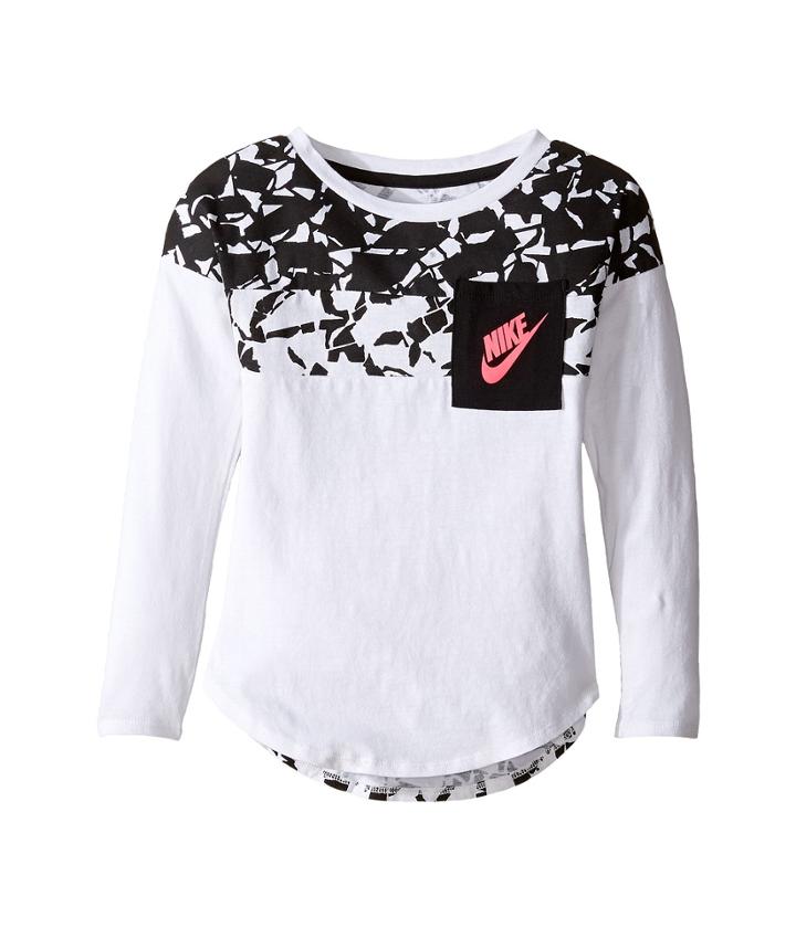 Nike Kids - Club Aop Long Sleeve Pocket Top