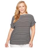 Lauren Ralph Lauren - Plus Size Striped Jersey T-shirt