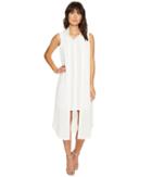 Calvin Klein - Sleeveless Long Texture Double Layer Blouse
