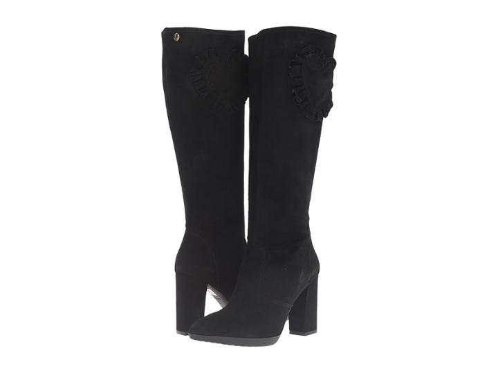 Love Moschino - Suede Rider Boot With Heel