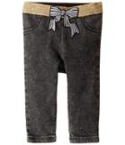 Little Marc Jacobs - Denim Effect Trousers With Bow Patch