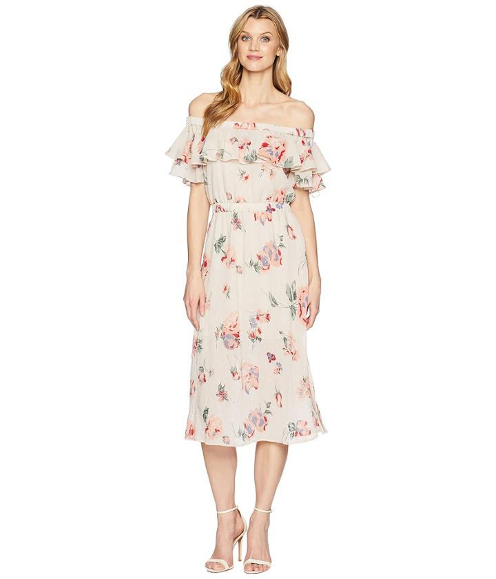 Lucky Brand - Off Shoulder Printed Dress