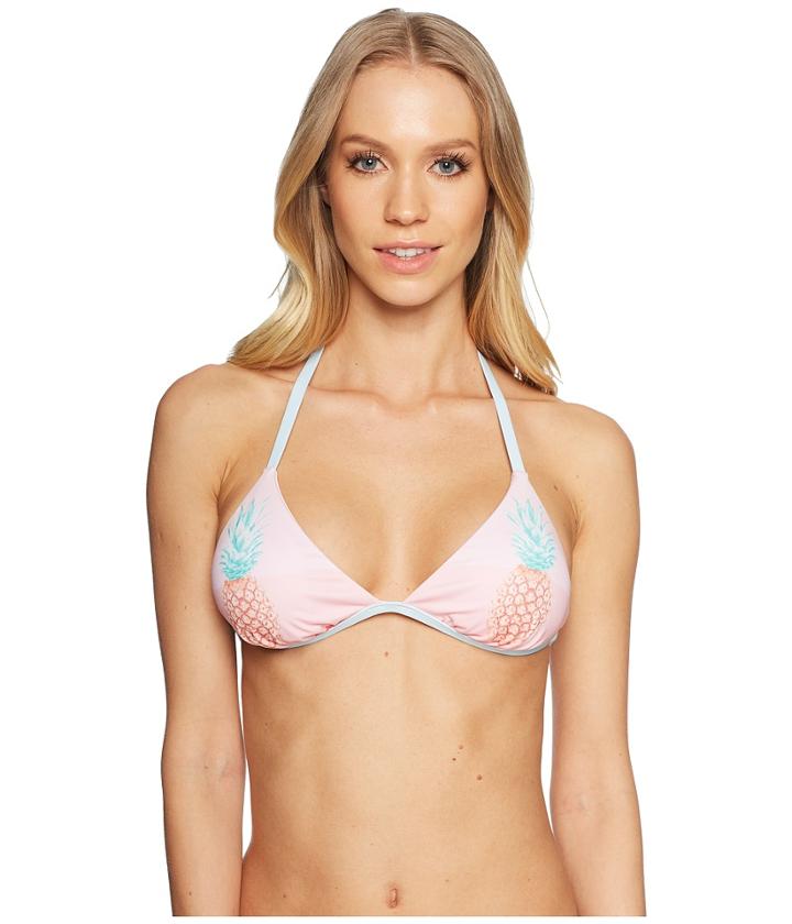 The Bikini Lab - Pop Art Pineapple Triangle Bikini Top