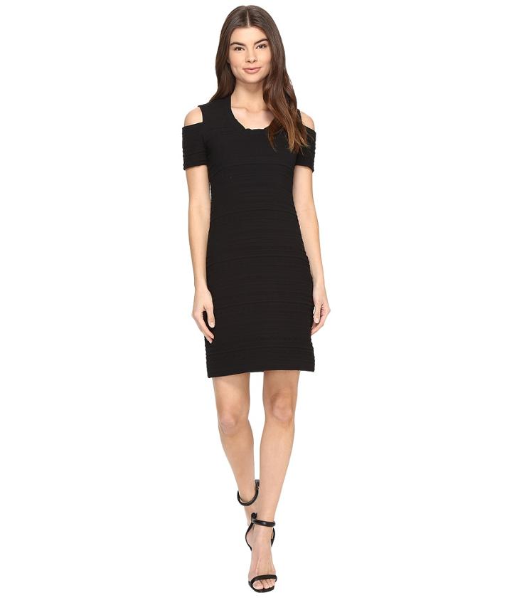 Nicole Miller - Tribal Stretch Pucker Cold Shoulder