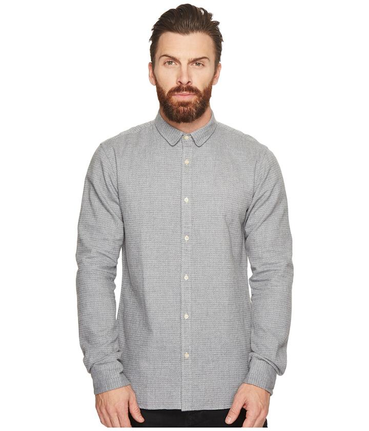 Scotch &amp; Soda - Long Sleeve Shirt In Dobby Patterns